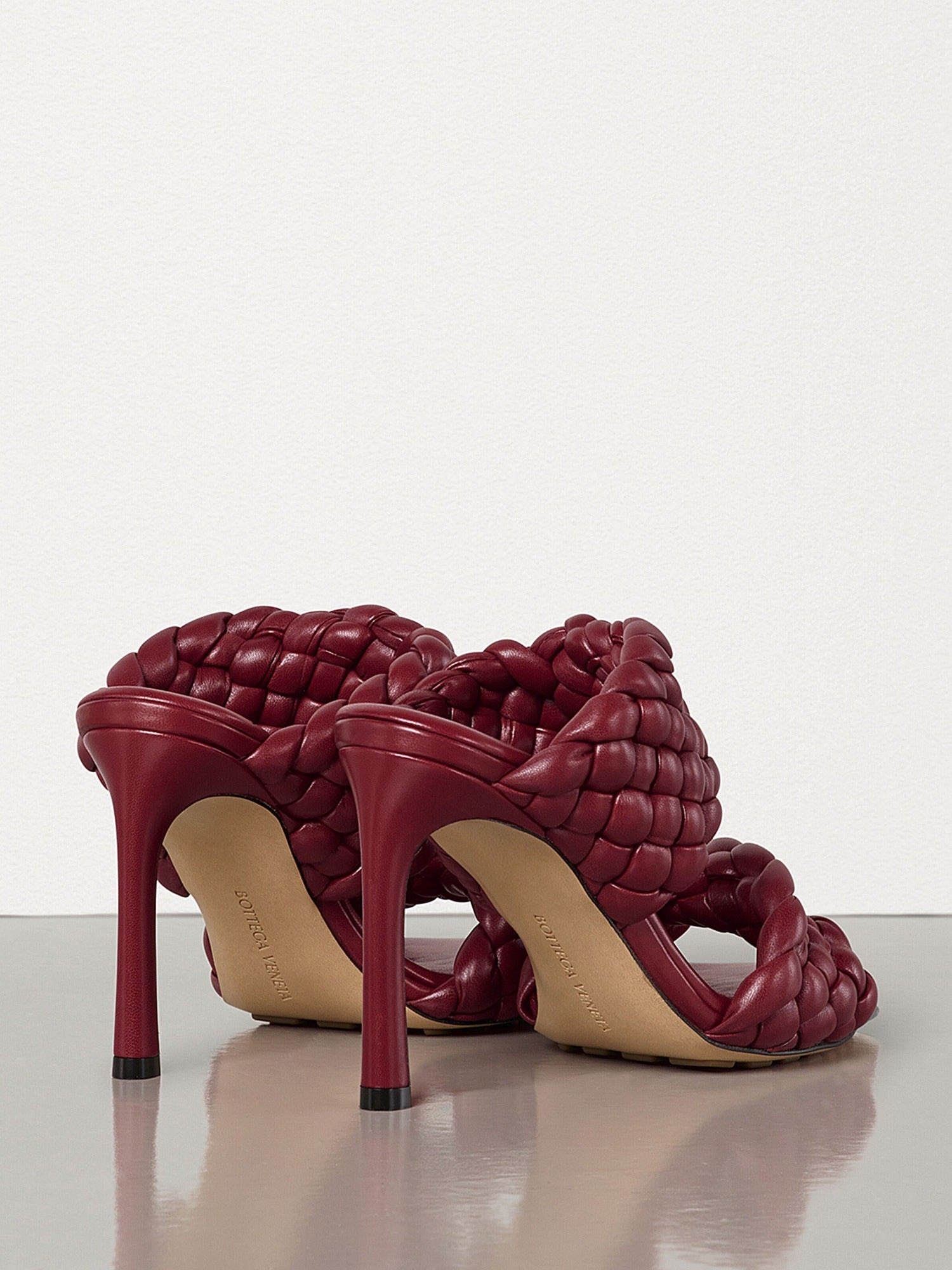 Curve burgundy 95mm Sandals - Burgundy