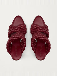Curve burgundy 95mm Sandals - Burgundy