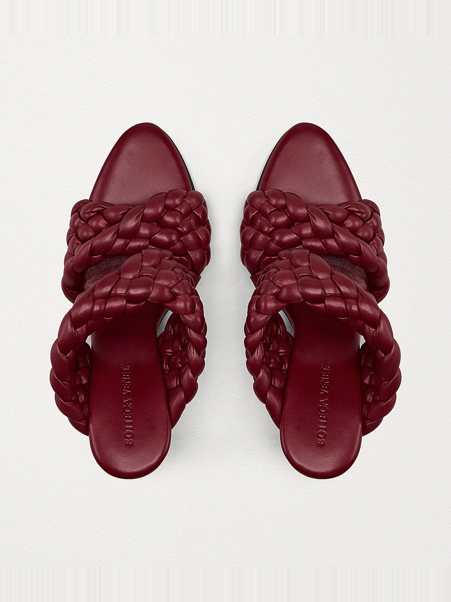 Curve burgundy 95mm Sandals - Burgundy