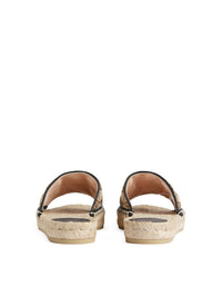 Pilar beige & ebony & black Espadrilles - Beige & Ebony & Black