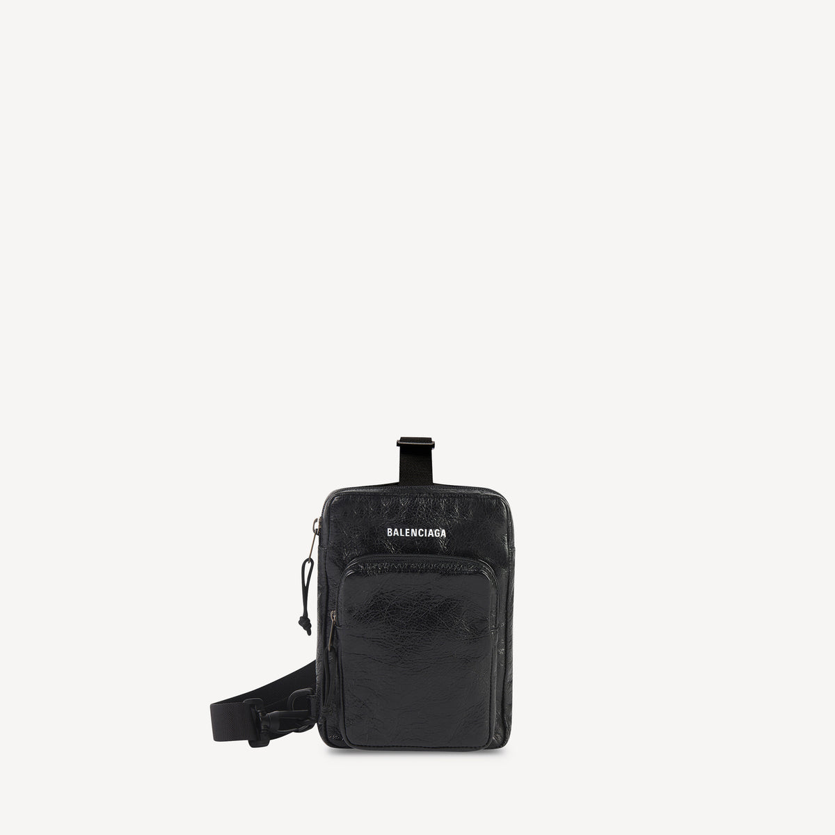 Explorer Crossbody Messenger Bag - Black