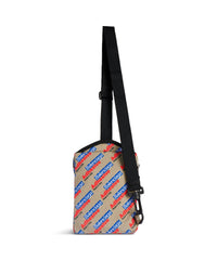 Explorer Crossbody Messenger Bag - Beige & Red & Blue