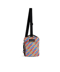 Explorer Crossbody Messenger Bag - Beige & Red & Blue