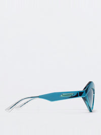 Ridge Cat Eye light blue Sunglasses - Light Blue