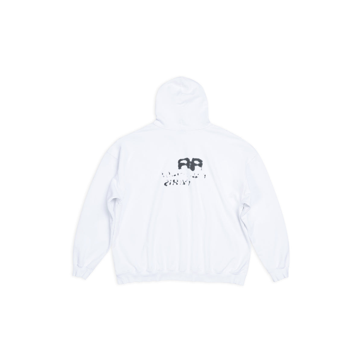 Hand-Drawn BB Icon Hoodie - White & Black