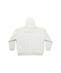 Balenciaga Back Hoodie - Dirty White & Silver