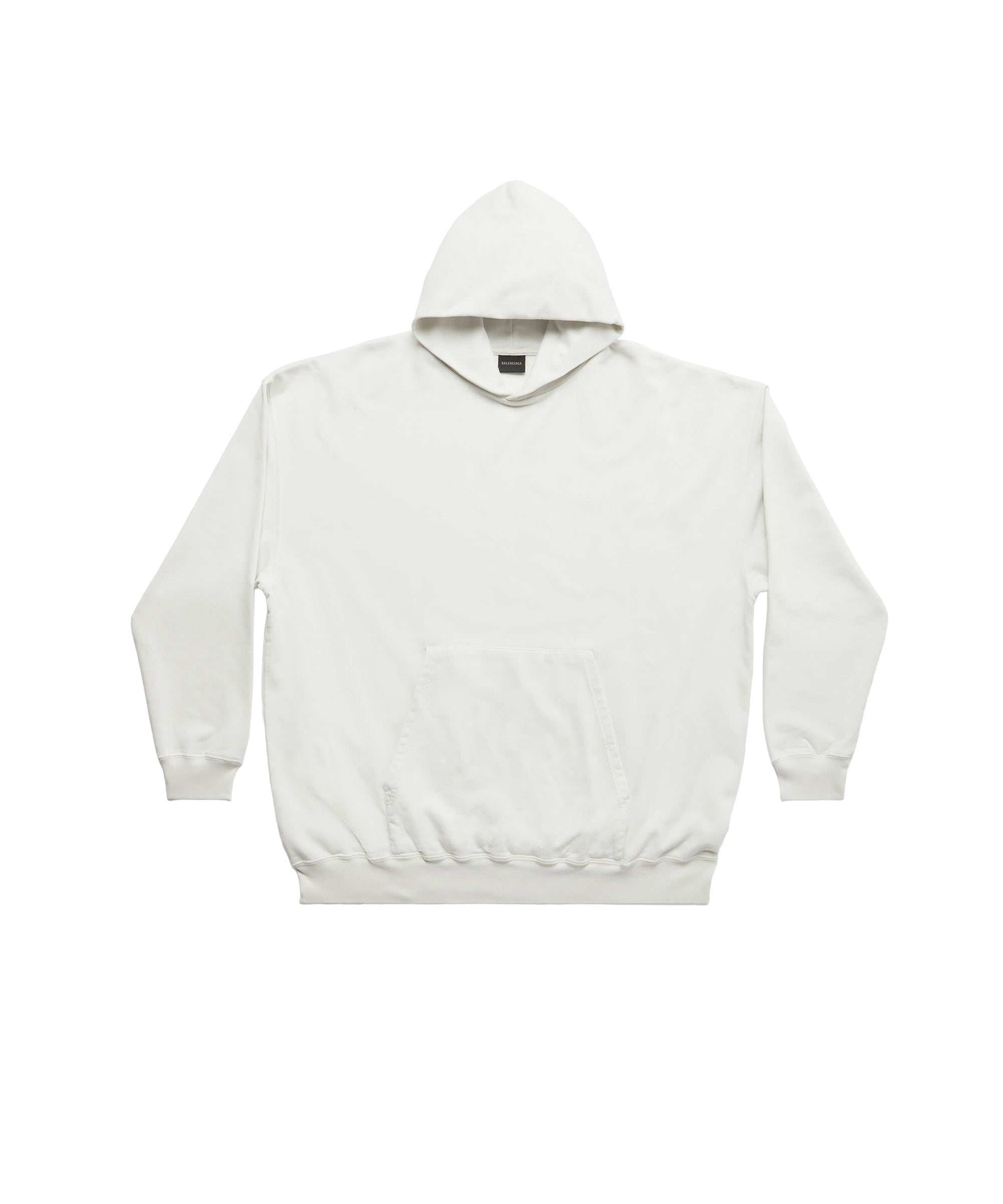 Balenciaga Back Hoodie - Dirty White & Silver