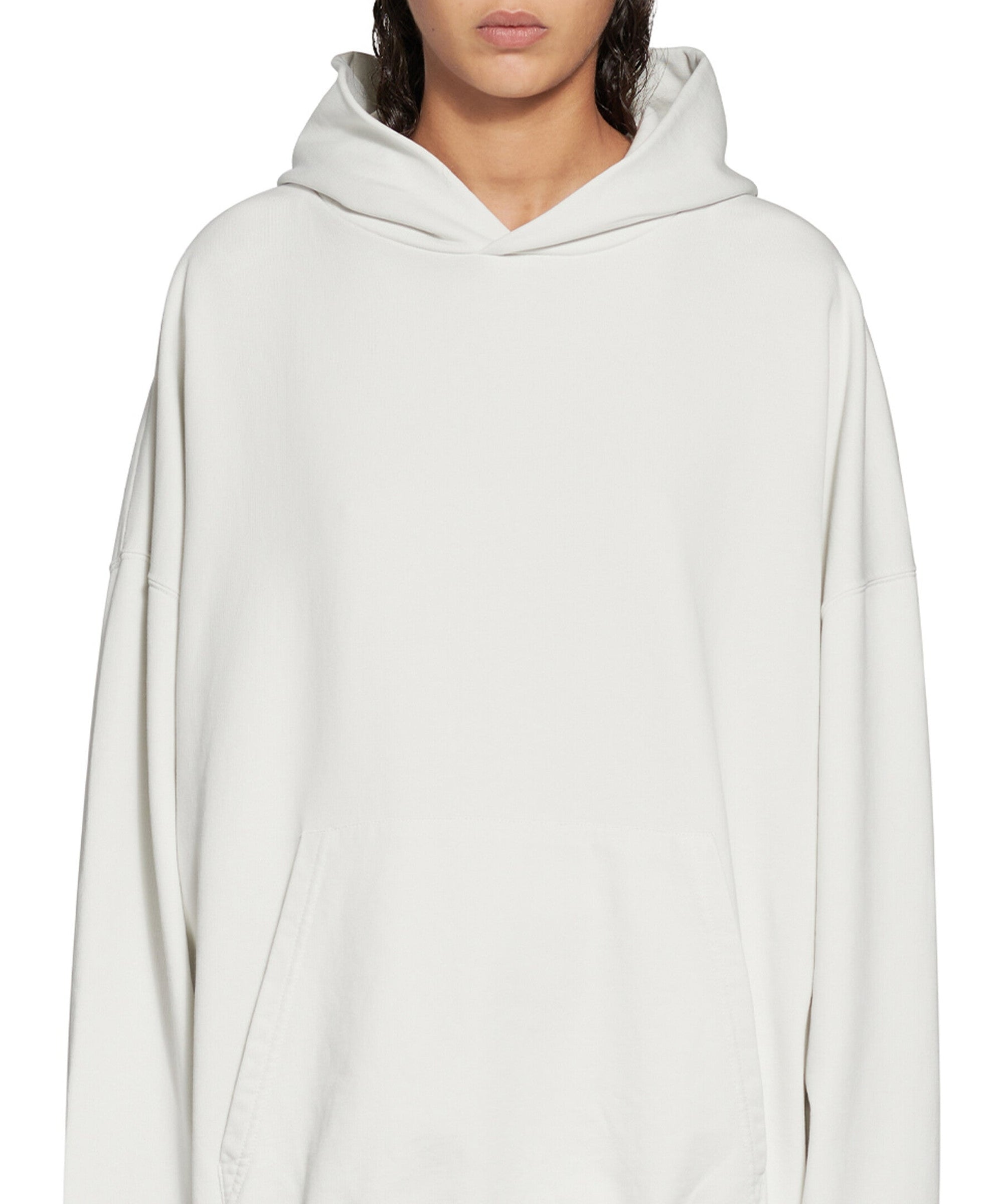 Balenciaga Back Hoodie - Dirty White & Silver