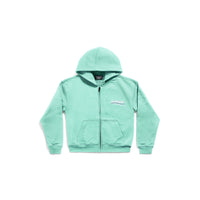 Political Campaign Zip-Up Hoodie - Mint & White & Blue