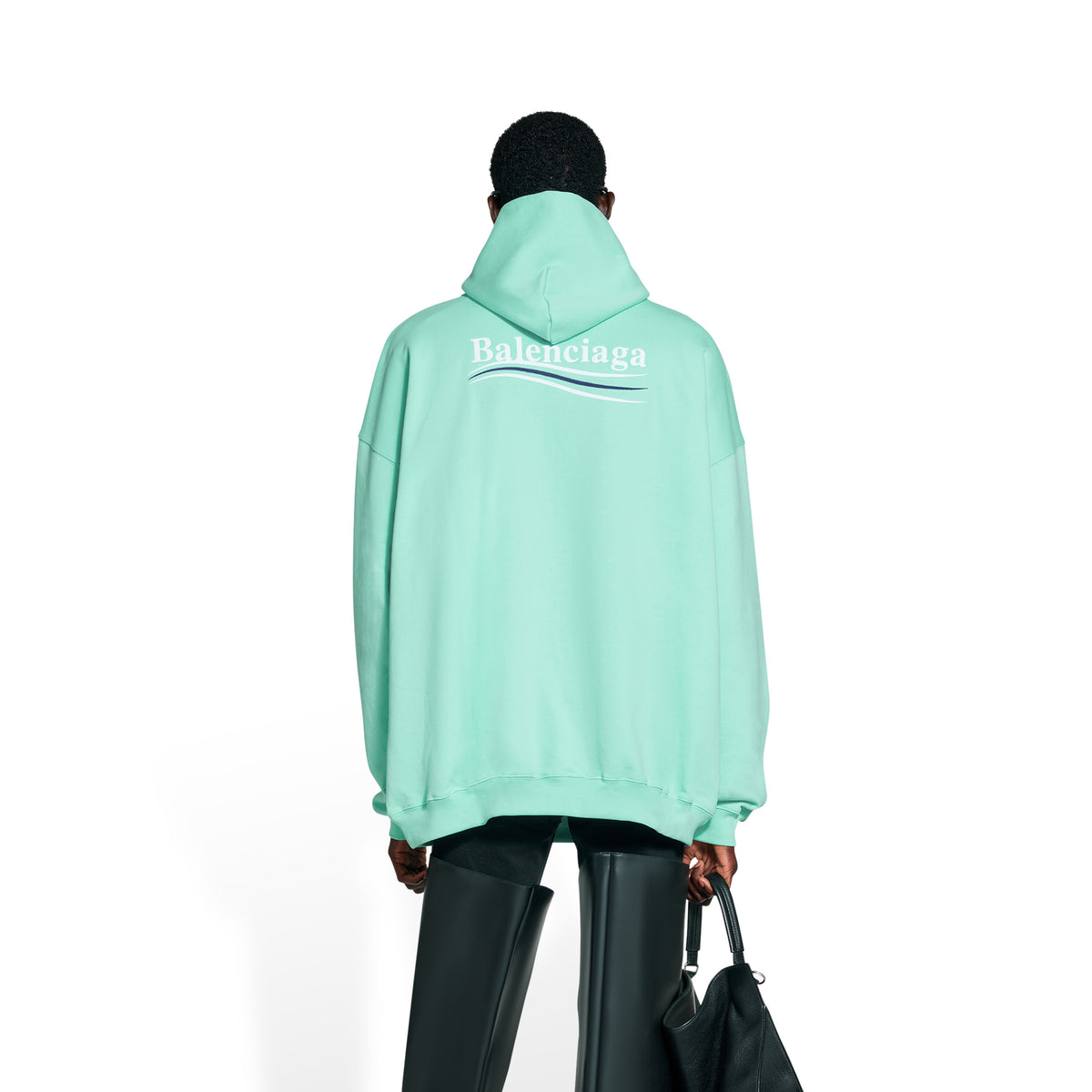 Political Campaign Hoodie - Mint & White & Blue