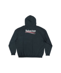 Political Campaign Hoodie - Washed Black & White