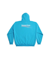 Political Campaign Hoodie - Azure & White & Red