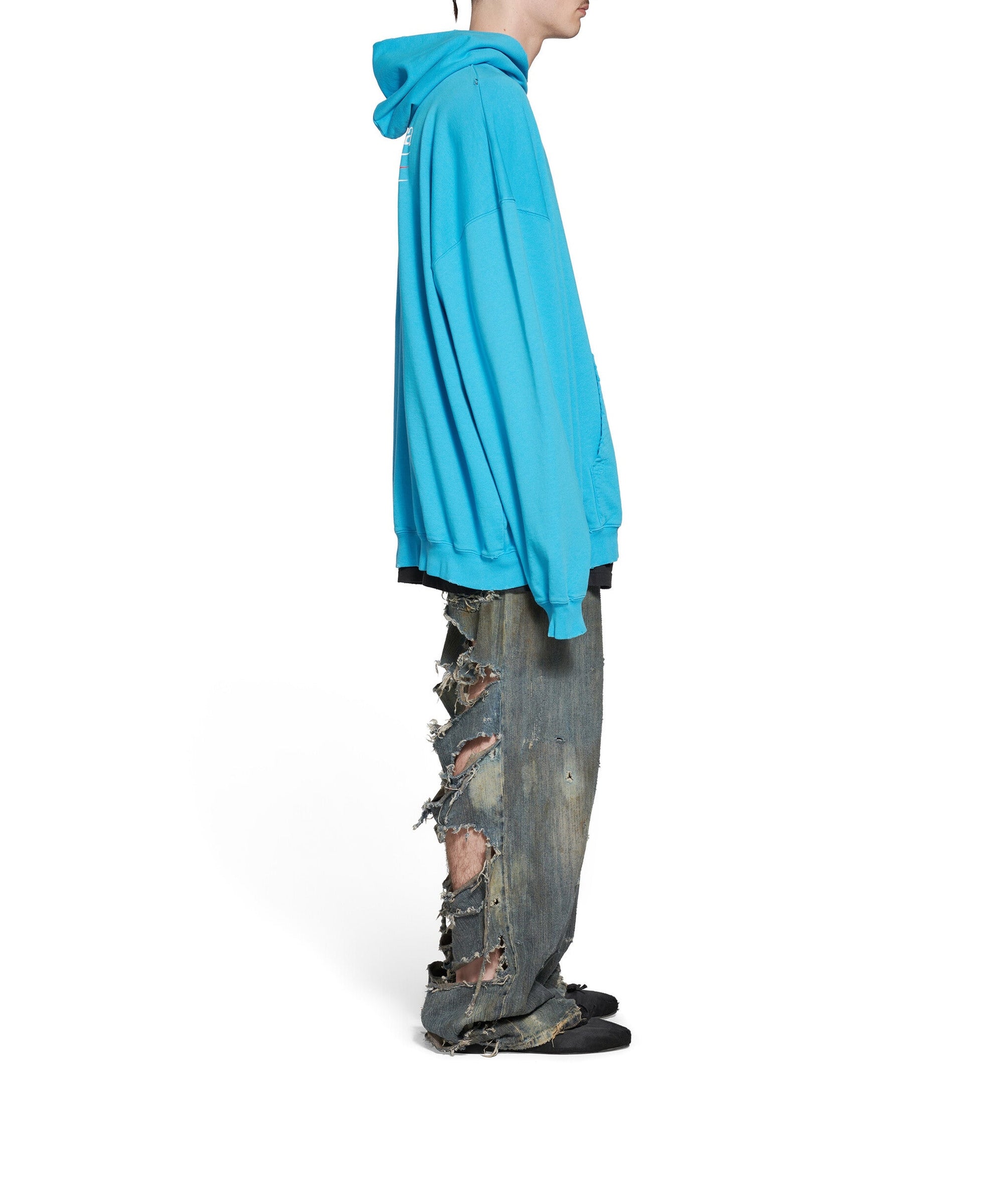 Political Campaign Hoodie - Azure & White & Red