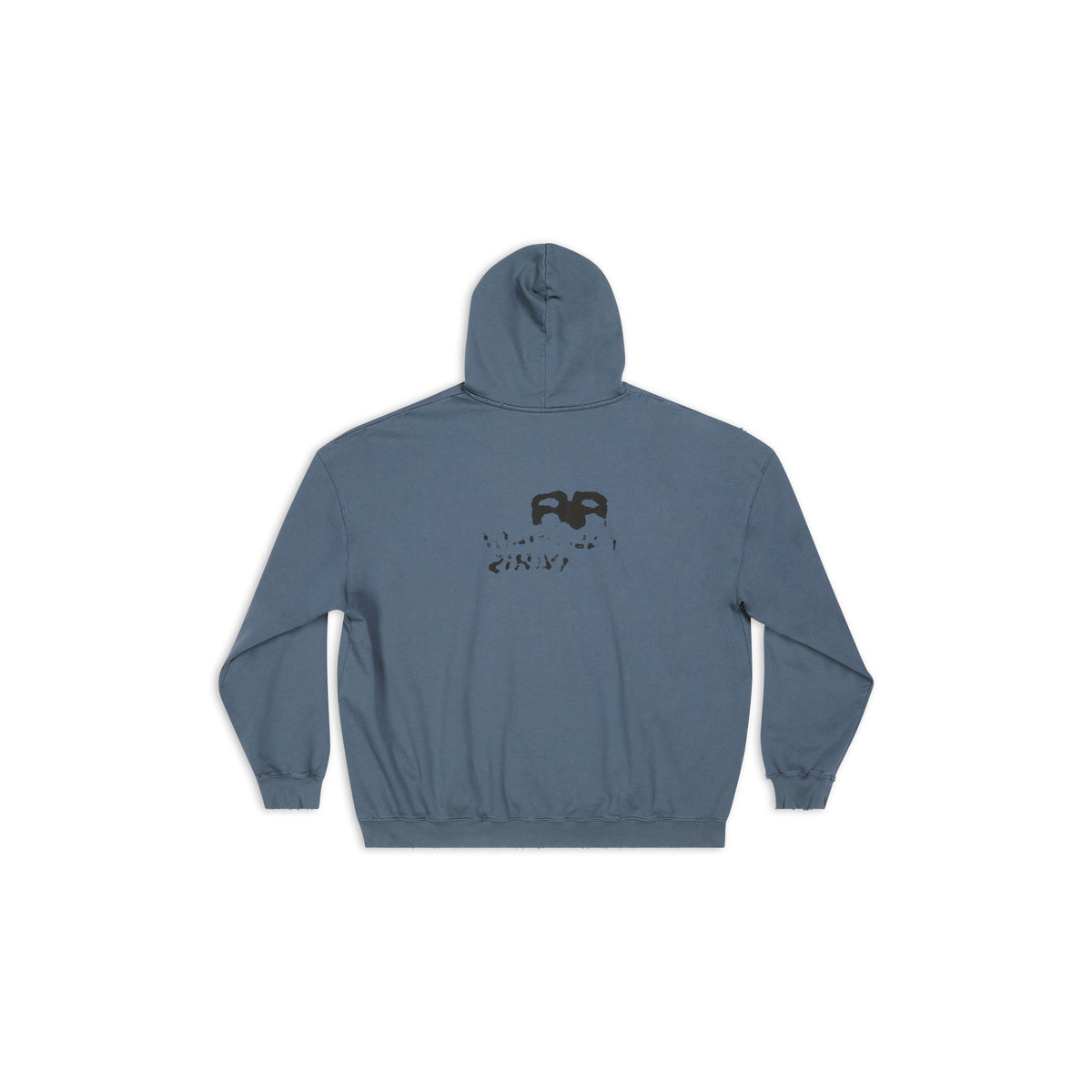 Hand-Drawn BB Icon Hoodie - Washed Blue & Black