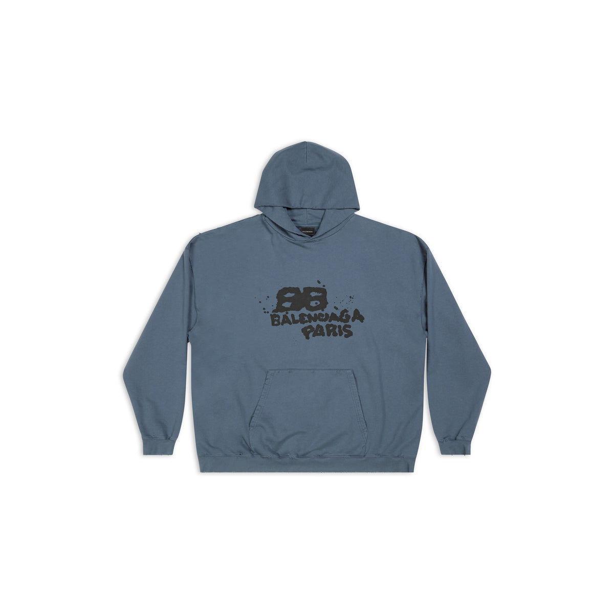 Hand-Drawn BB Icon Hoodie - Washed Blue & Black