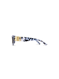 Dynasty D-Frame white & havana Sunglasses - White & Havana