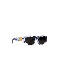 Dynasty D-Frame white & havana Sunglasses - White & Havana