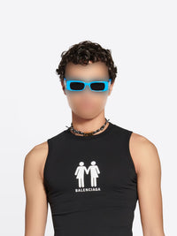 Dynasty Rectangle sky Sunglasses - Sky