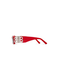 Dynasty Rectangle red Sunglasses - Red