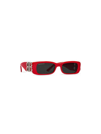 Dynasty Rectangle red Sunglasses - Red