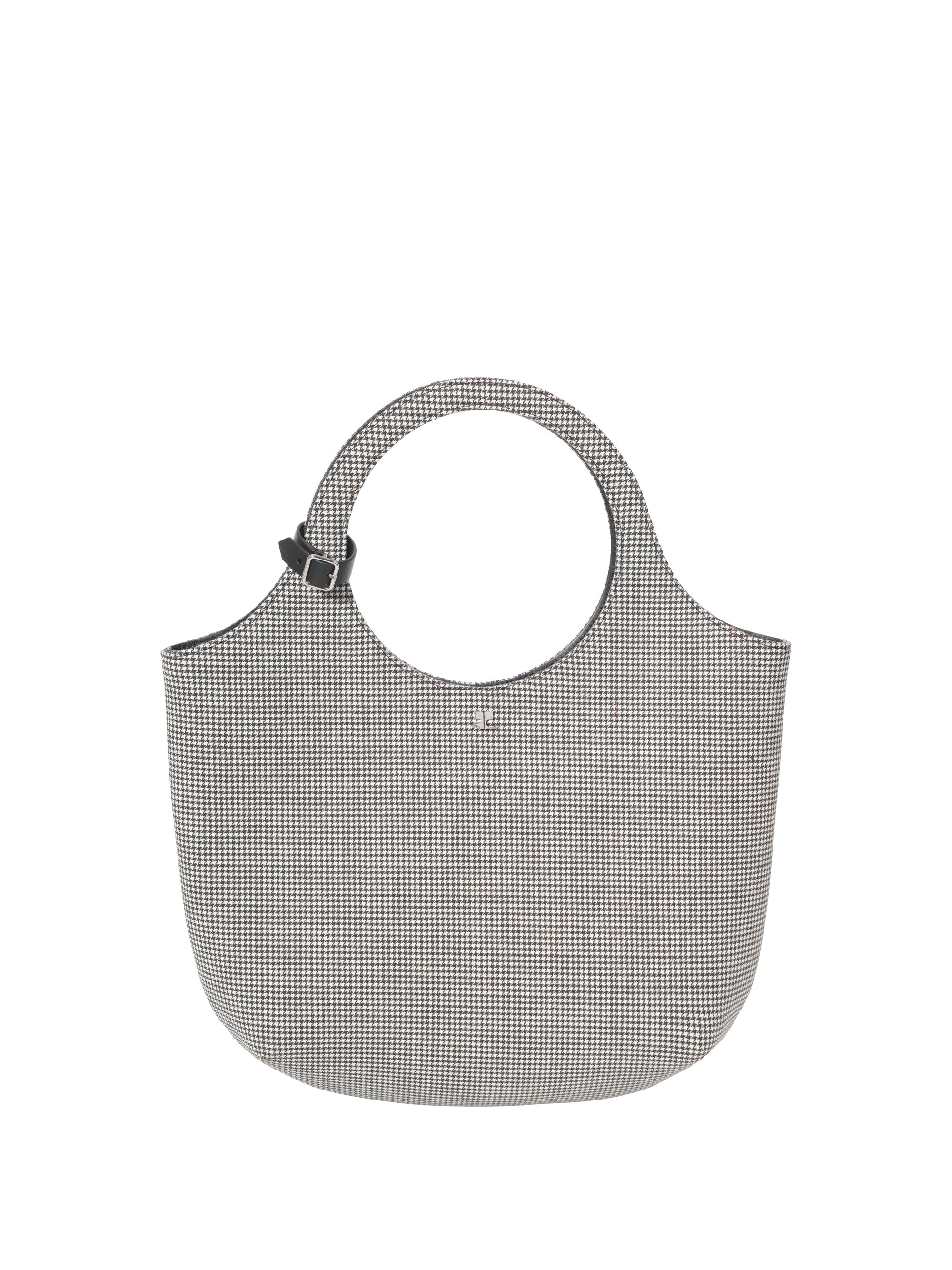 Medium holy houndstooth Bag - Black & Natural