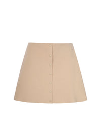 Snaps knit Skirt - Cappuccino