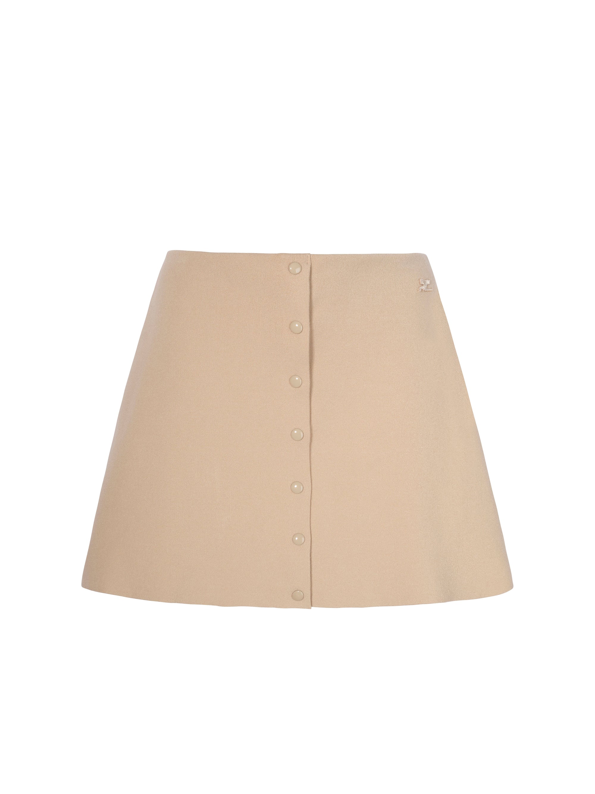 Snaps knit Skirt - Cappuccino