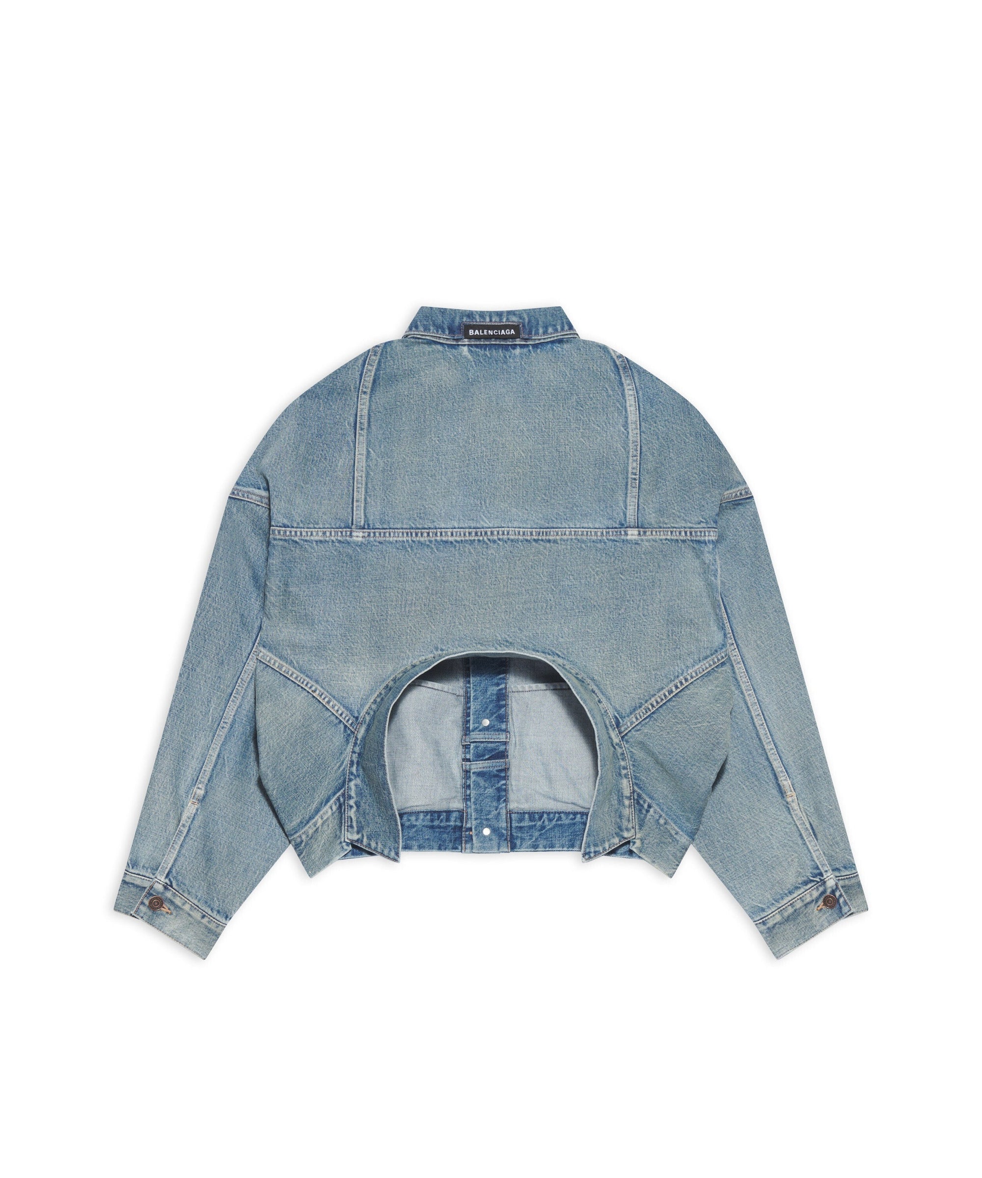 Upside Down Jacket - Washed Light Blue