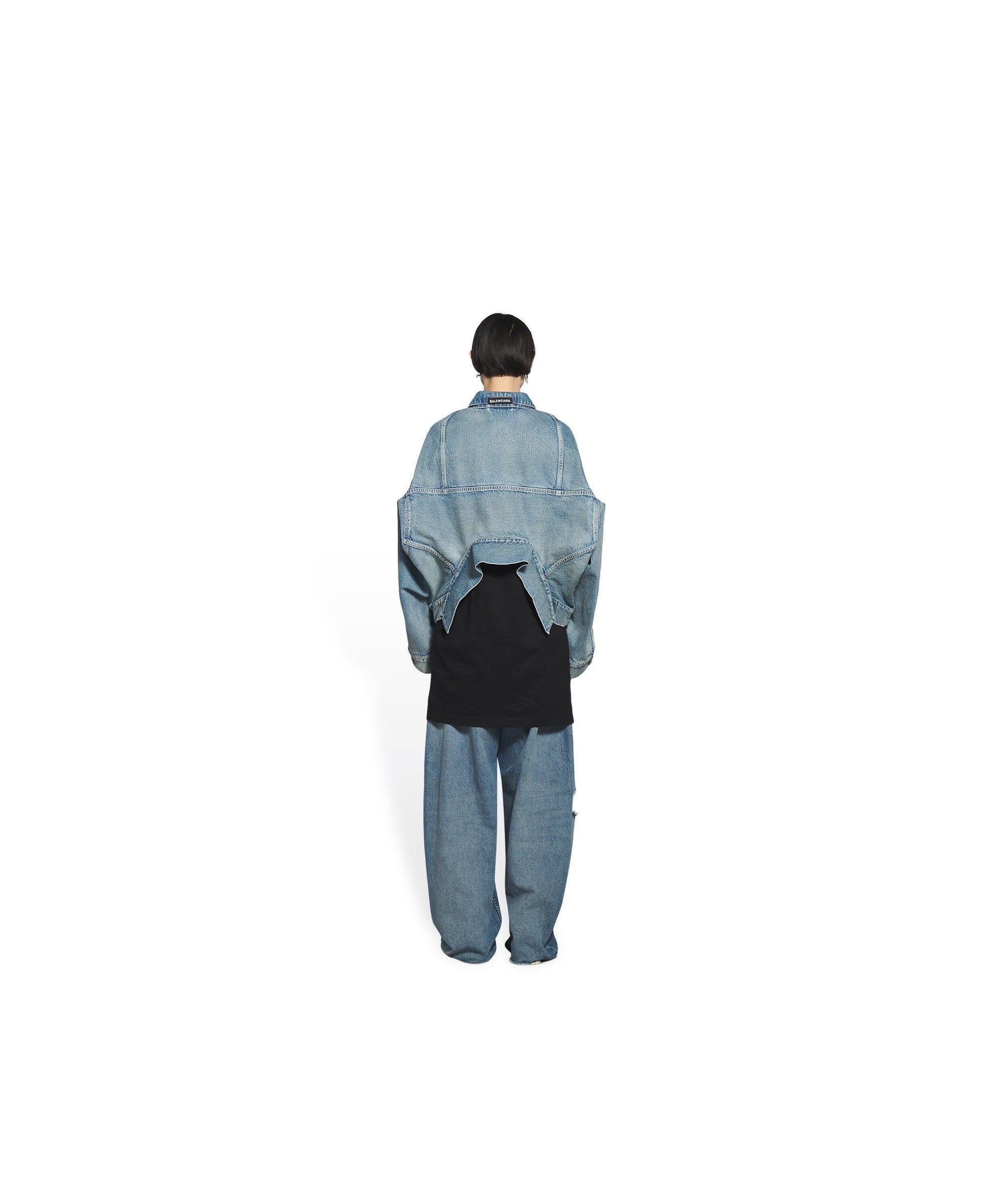 Upside Down Jacket - Washed Light Blue
