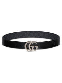 GG Reversible black W.37 Belt - Black