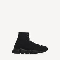 Kids Speed Lace-Up Sneakers - Black