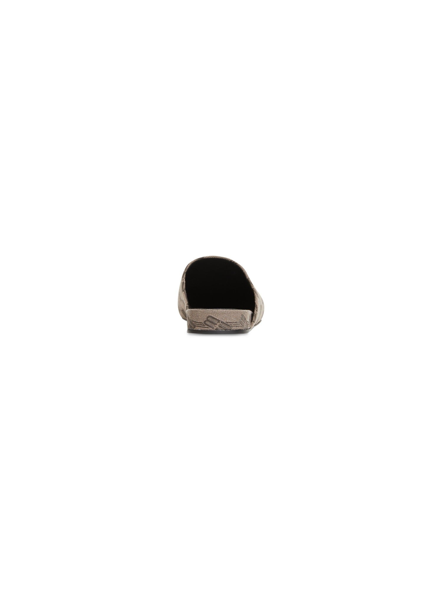 Cosy BB Monogram dark mink grey & brown Mules - Dark Mink Grey & Brown