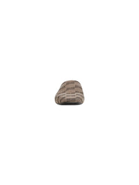 Cosy BB Monogram dark mink grey & brown Mules - Dark Mink Grey & Brown