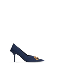 Square Knife BB 80 Pumps - Navy & Gold