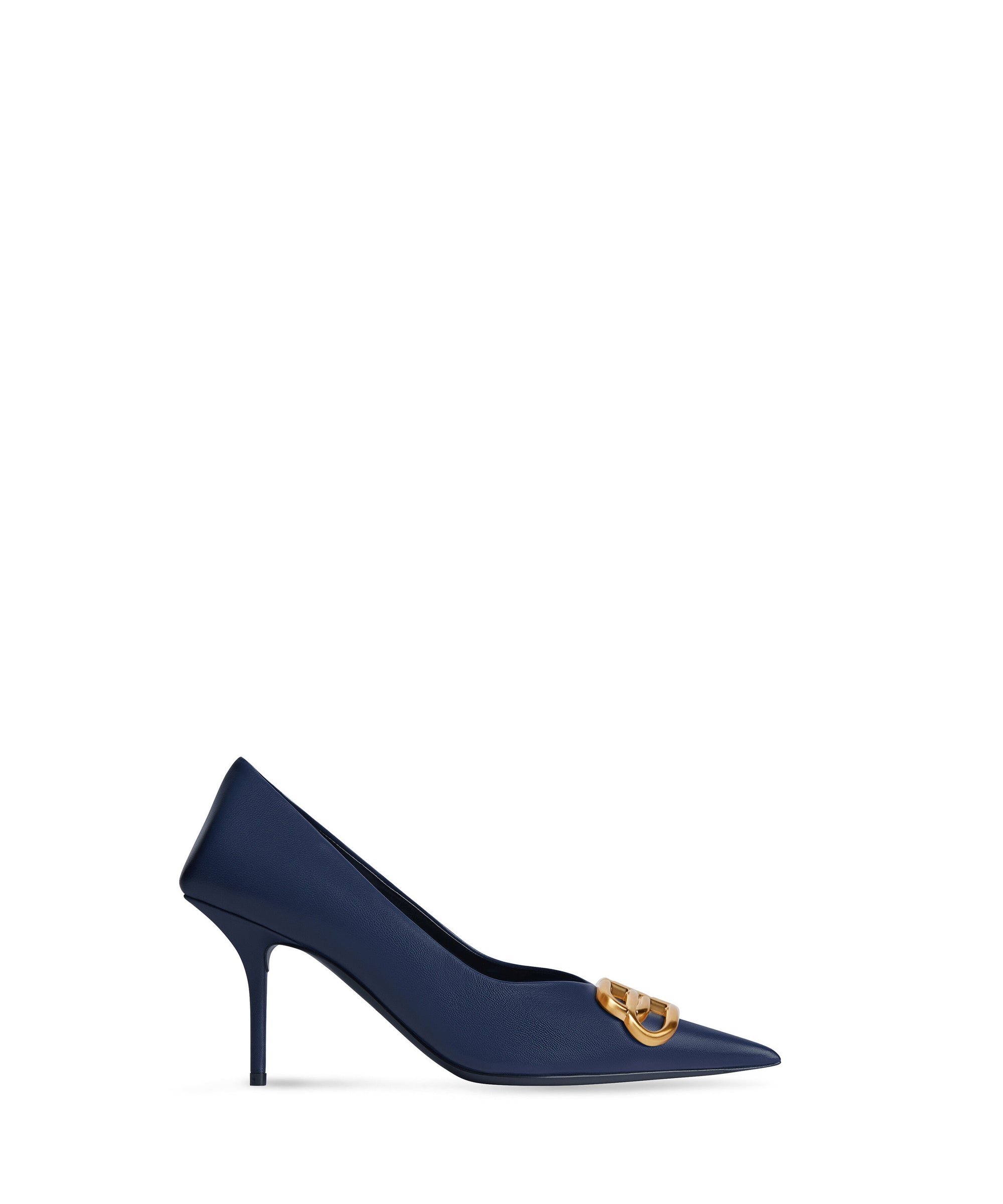 Square Knife BB 80 Pumps - Navy & Gold