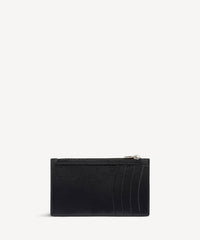 Hourglass Long Coin And Card Holder - Black