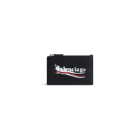 Cash Large Long Coin And Card Holder - Black