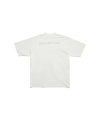 Balenciaga Back T-Shirt - Dirty White & Silver