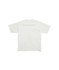 Balenciaga Back T-Shirt - Dirty White & Silver