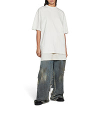 Balenciaga Back T-Shirt - Dirty White & Silver