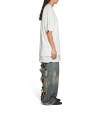 Balenciaga Back T-Shirt - Dirty White & Silver