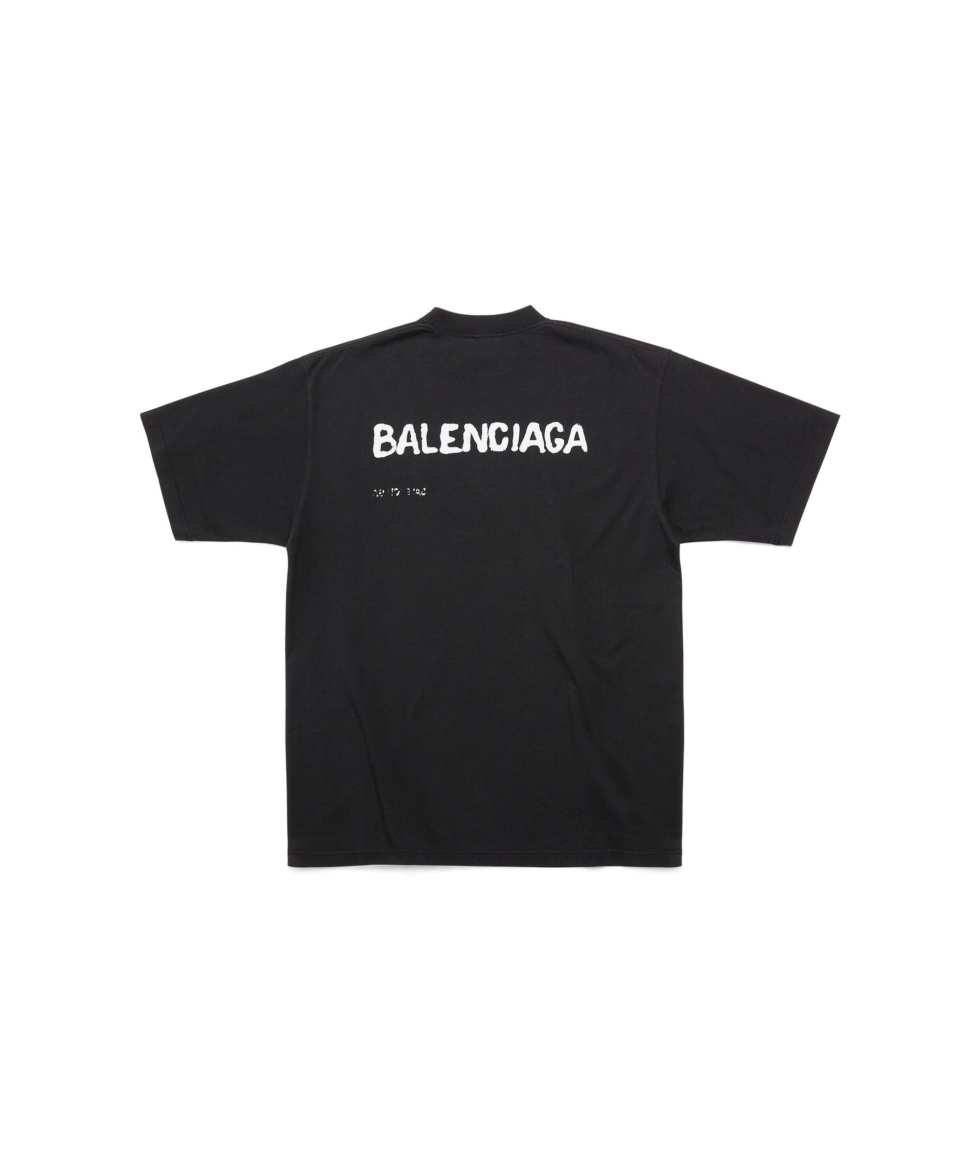 Hand-Drawn Balenciaga T-Shirt - Black & White