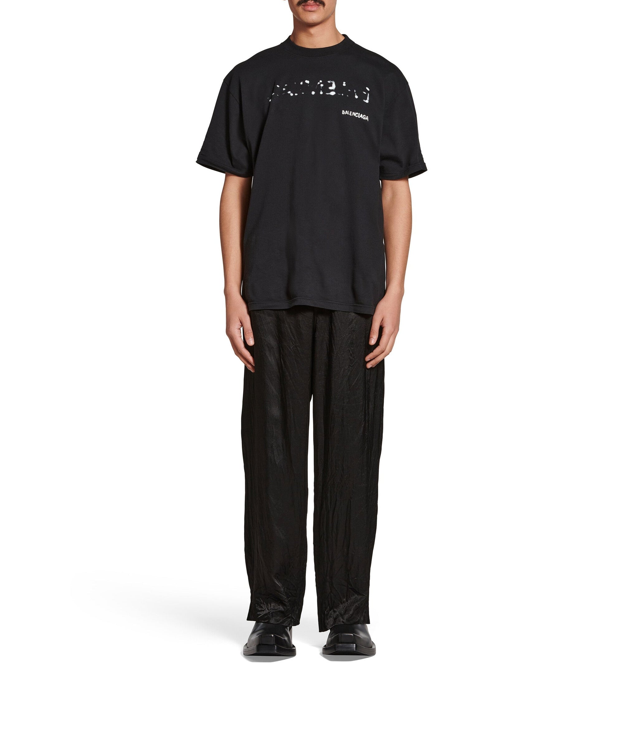 Hand-Drawn Balenciaga T-Shirt - Black & White