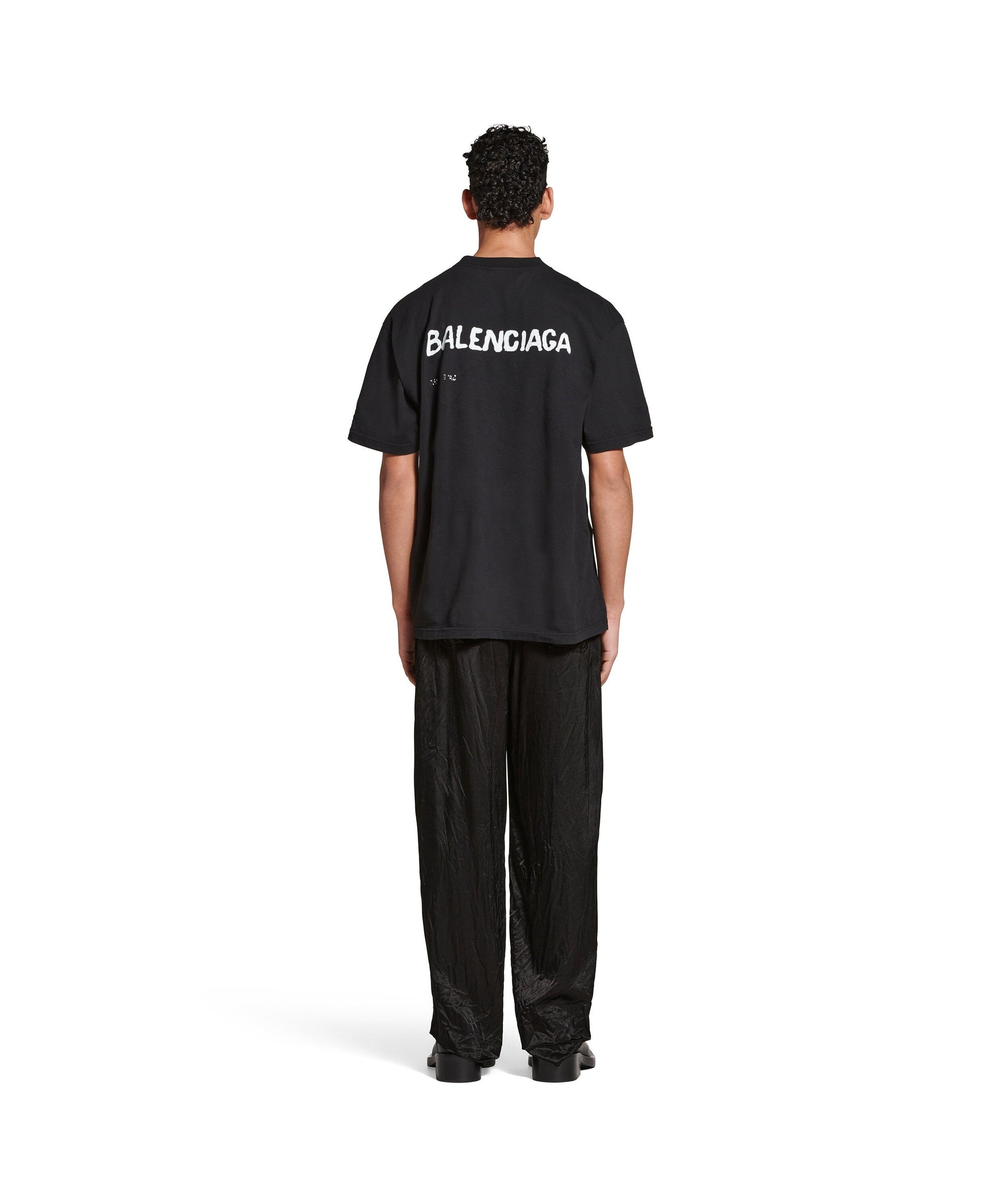 Hand-Drawn Balenciaga T-Shirt - Black & White