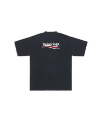Political Campaign T-Shirt - Washed Black & White