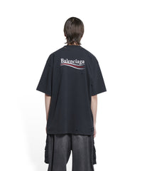 Political Campaign T-Shirt - Washed Black & White