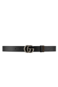 GG Marmont Dollar Ca black & cocoa W.30 Belt - Black & Cocoa
