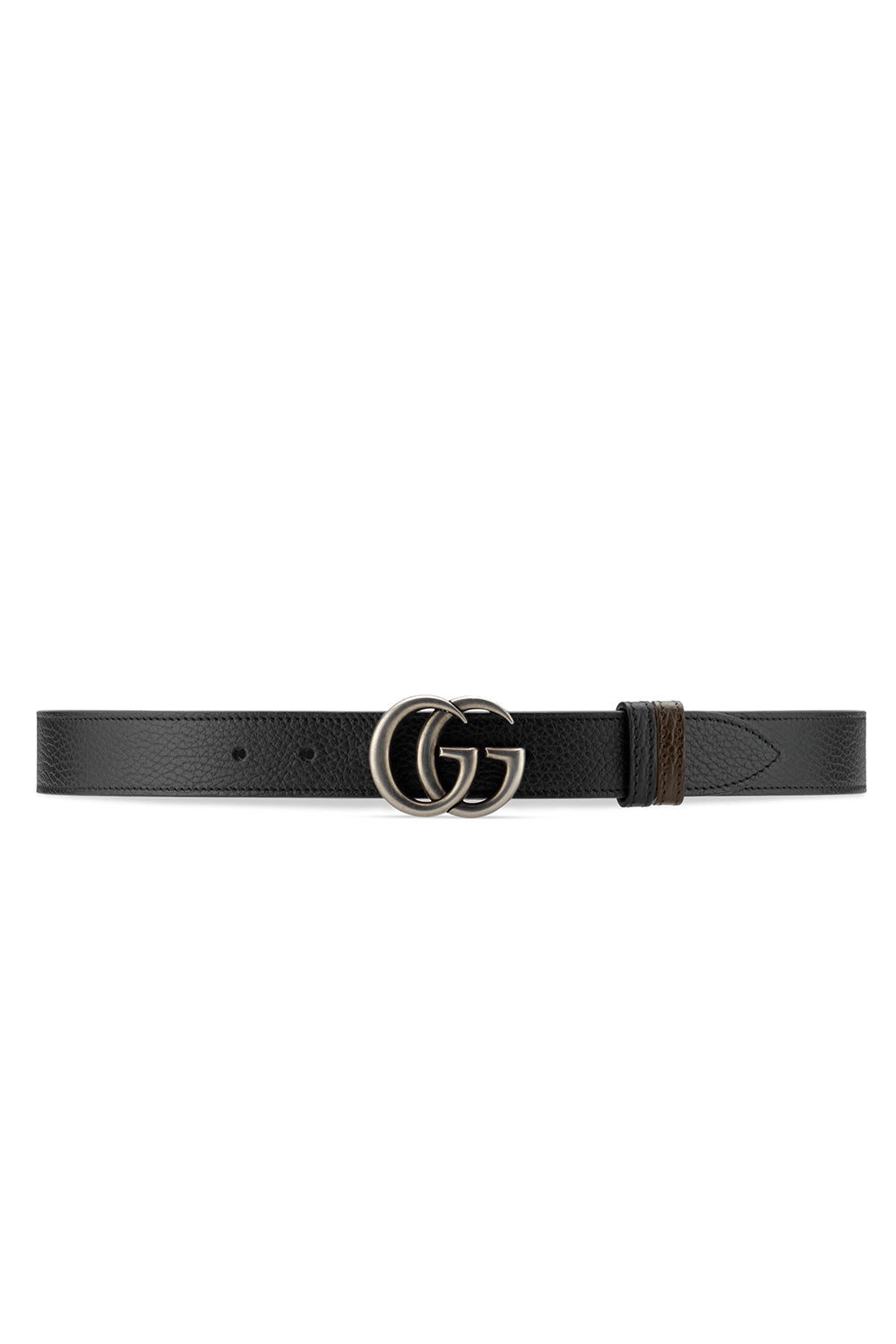 GG Marmont Dollar Ca black & cocoa W.30 Belt - Black & Cocoa