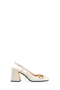 Baby white 75mm Slingback - White
