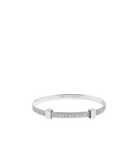 Logo Hoop Bracelet - Shiny Silver